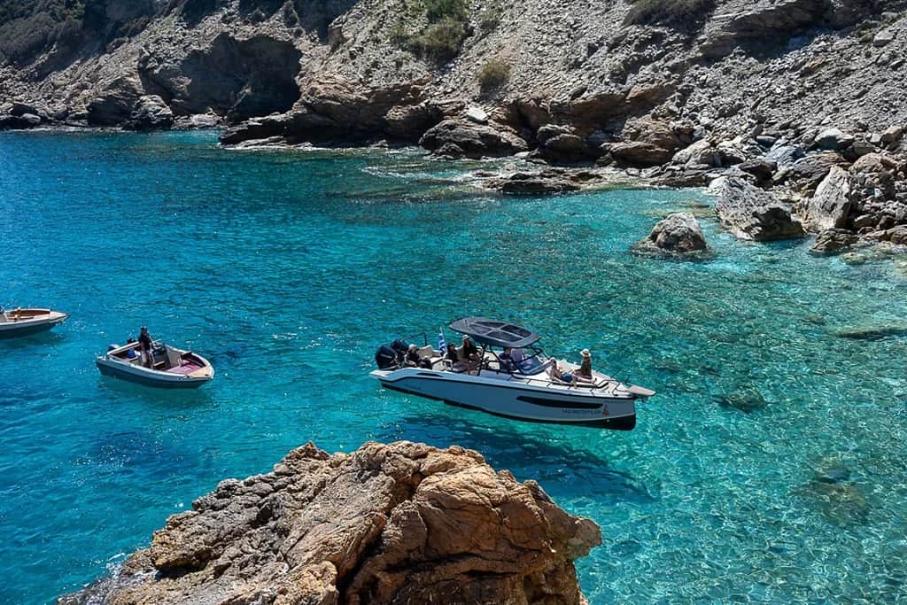Self-Drive Boat Tour from Rodia Marina in Heraklion