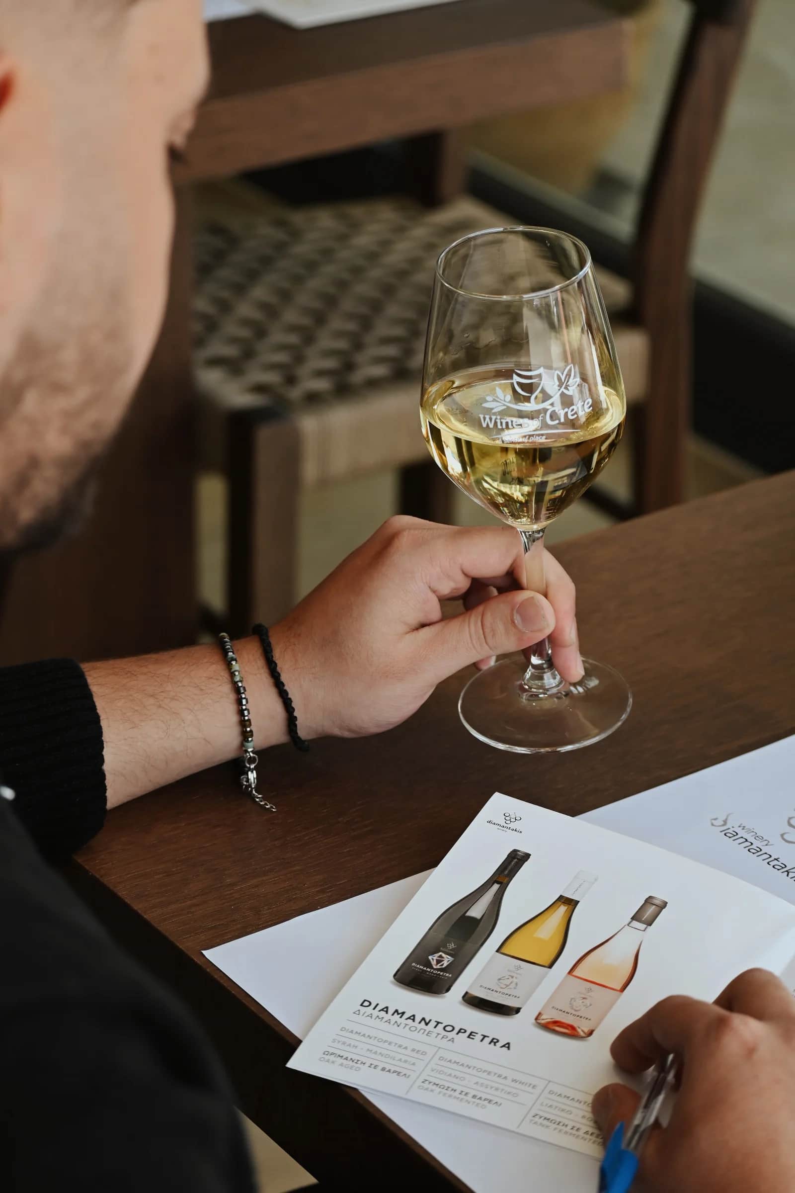 Tasting of 5 typical Cretan wines in Heraklion